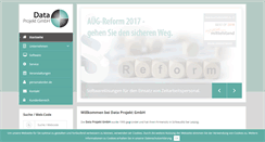 Desktop Screenshot of dataprojekt.de